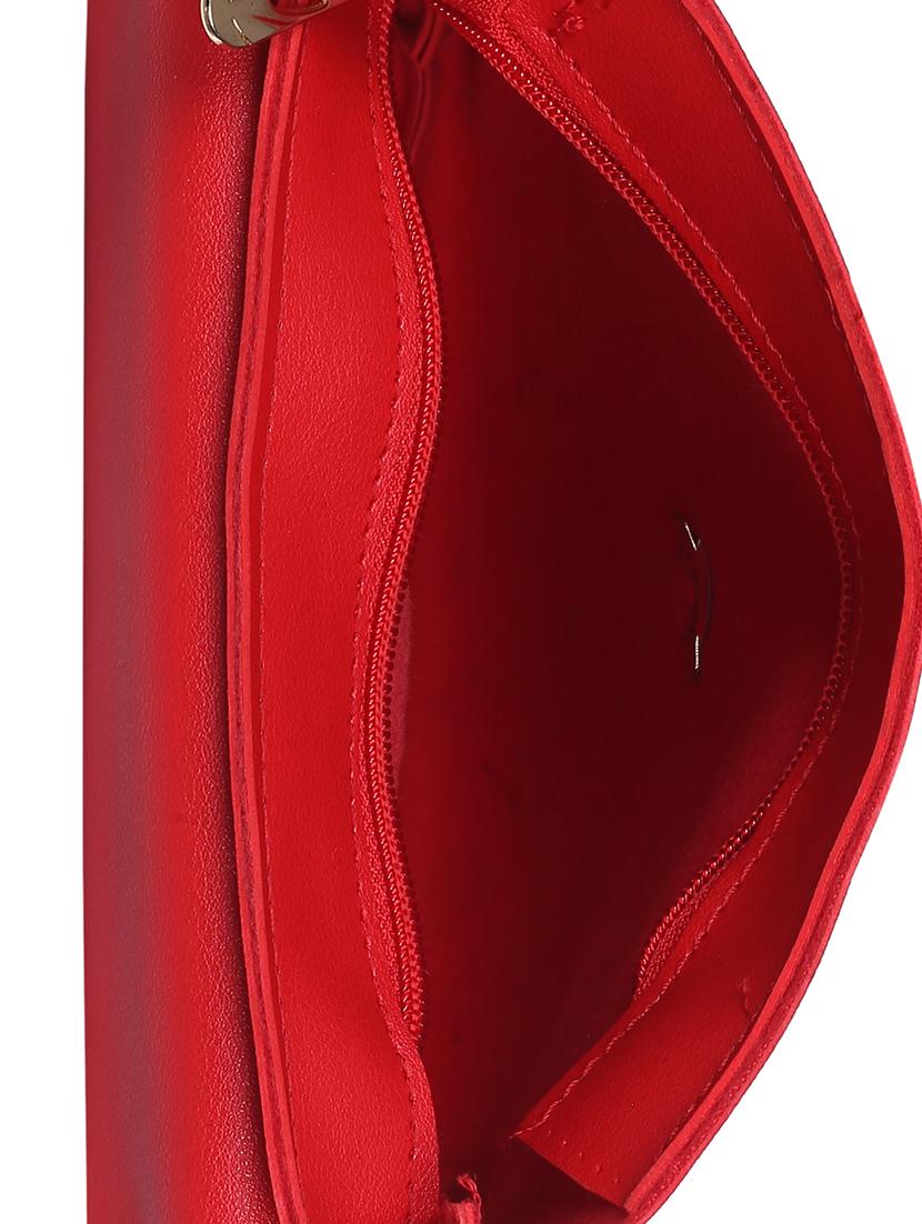 red leatherette (pu) regular sling bag - 15858705 - Zoom Image - 3