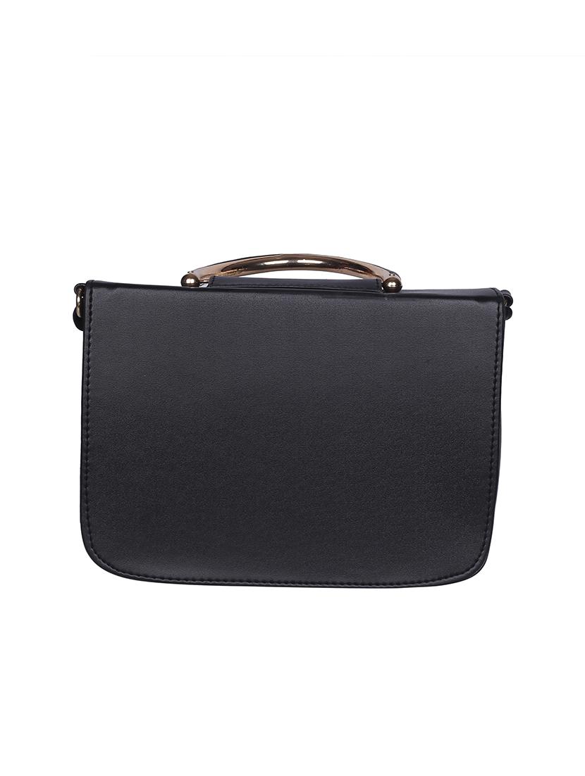 black leatherette (pu) regular sling bag - 15858712 - Zoom Image - 2