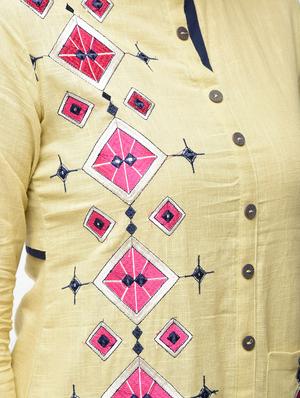 embroidered straight kurta - 15858766 - Standard Image - 5