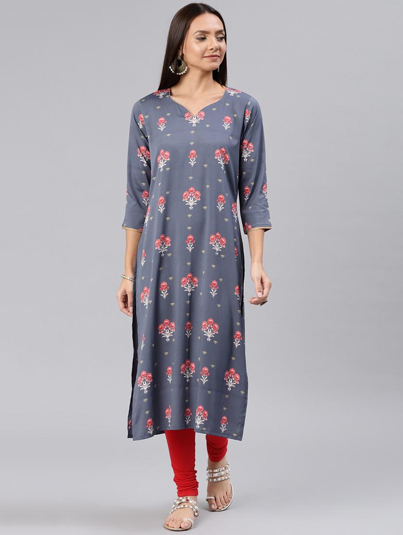 Straight printed kurta - 15858899 - Zoom Image - 1