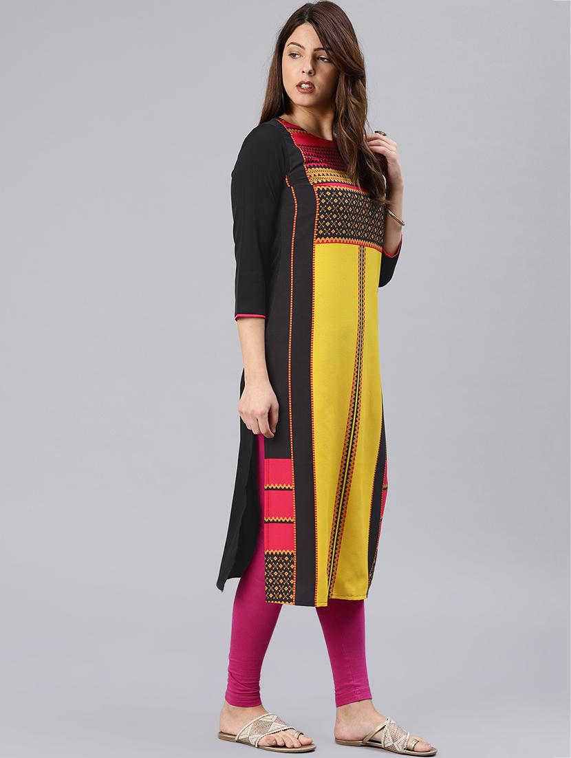 straight printed kurta - 15858934 - Zoom Image - 2