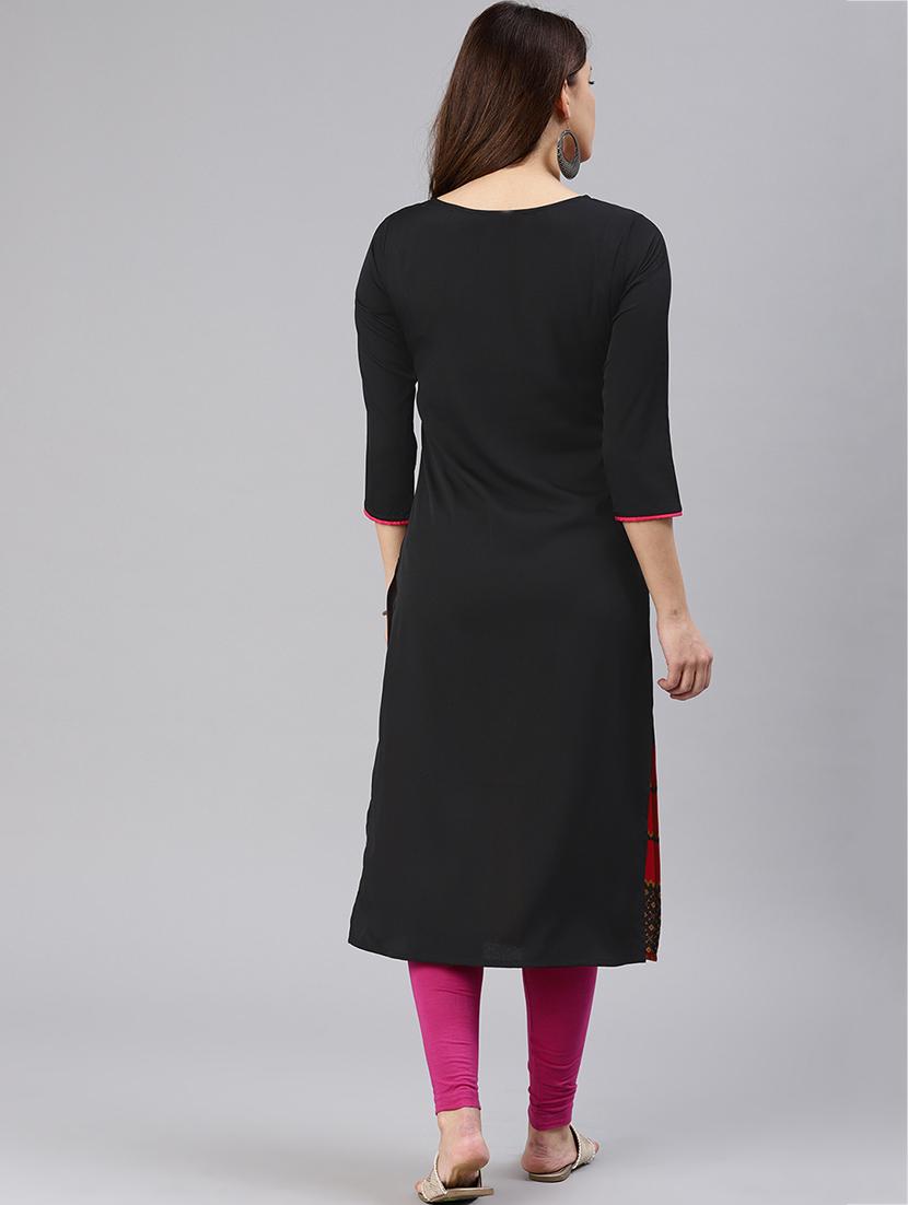 straight printed kurta - 15858934 - Zoom Image - 3