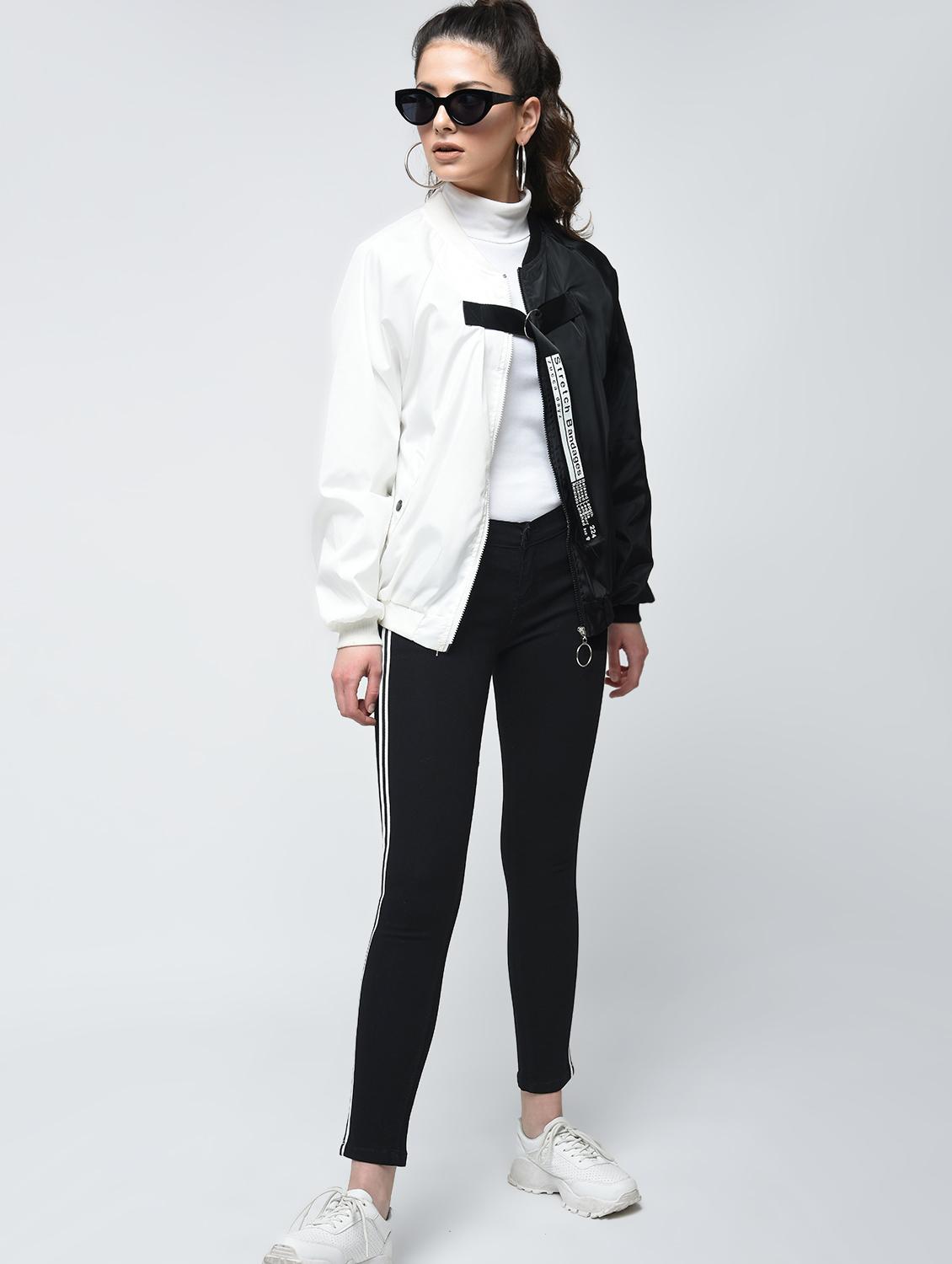 side striped skinny jeans - 15859342 - Zoom Image - 1
