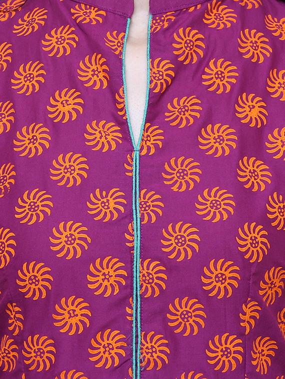 a-line printed kurta - 15859737 - Zoom Image - 4