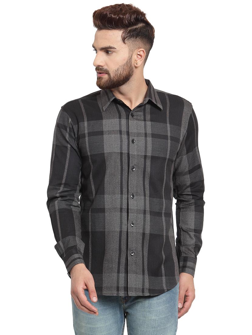 black checkered casual shirt - 15859770 - Zoom Image - 1