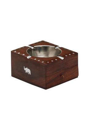 wooden antique ashtray with cig. case - 15859885 - Standard Image - 3