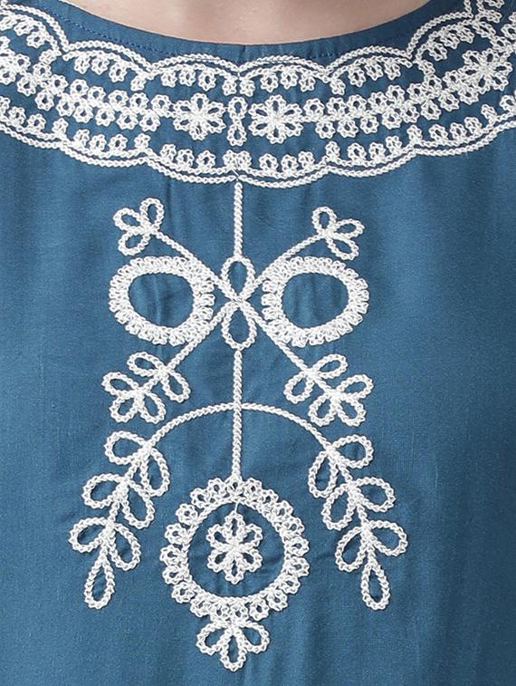 embroidered cold shoulder top - 15859904 - Zoom Image - 4