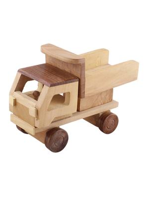 desi karigar wooden toy dumper truck ( 7 x 3 x 5 inch ) - 15860219 - Standard Image - 2