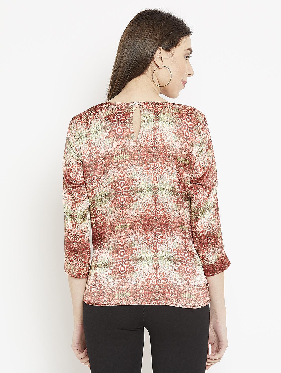 tie-knot detail wrap top - 15860892 - Zoom Image - 3
