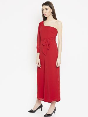 single shoulder wide leg jumpsuit - 15860895 - Standard Image - 2