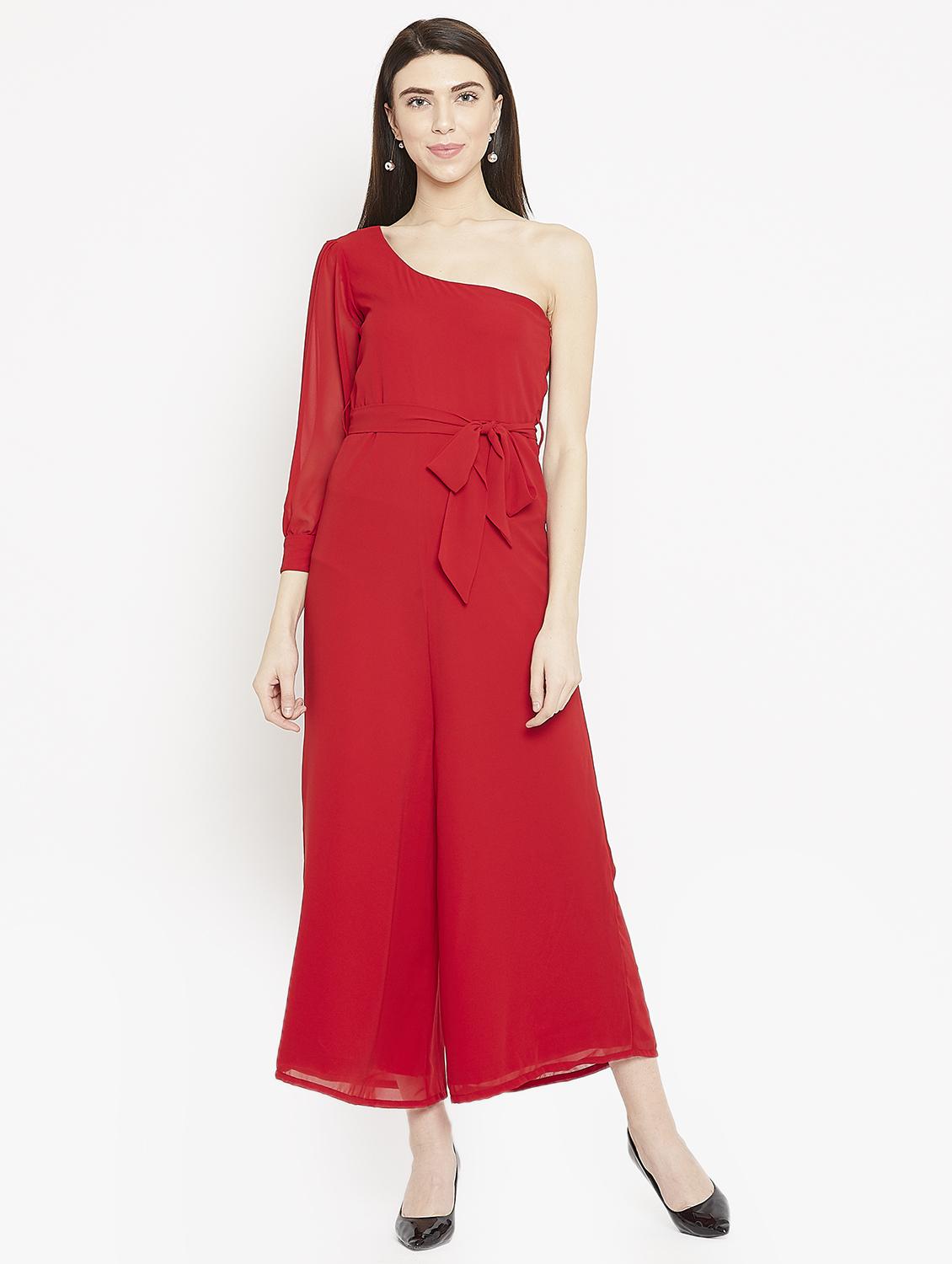 single shoulder wide leg jumpsuit - 15860895 - Zoom Image - 1