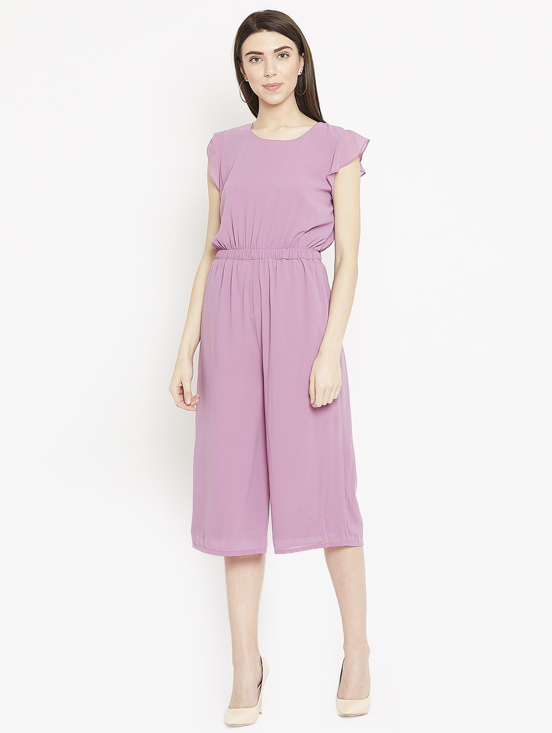 tie-knot back wide leg jumpsuit - 15860898 - Zoom Image - 1