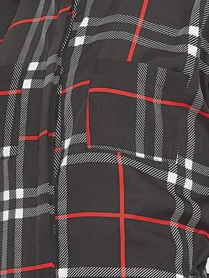 tie-front checkered maxi dress - 15860931 - Standard Image - 3