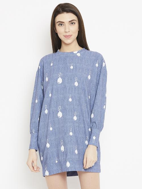 ice blue shift dress - 15860932 - Standard Image - 1
