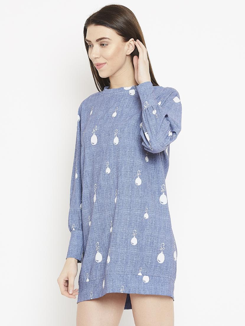 ice blue shift dress - 15860932 - Zoom Image - 2