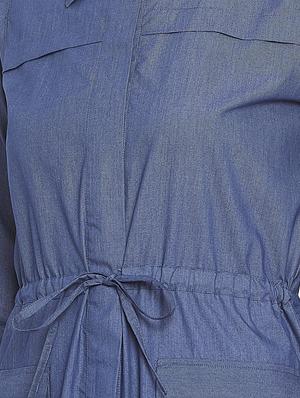 drawstring waist a-line dress - 15860935 - Standard Image - 4