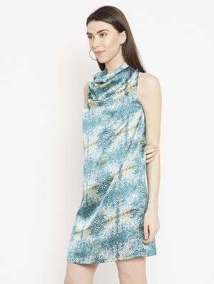 cowl neck a-line dress - 15860941 - Standard Image - 2