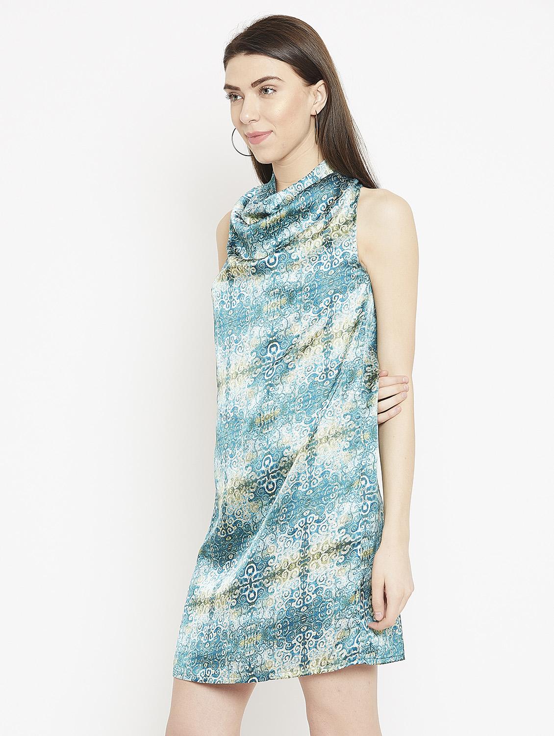 cowl neck a-line dress - 15860941 - Zoom Image - 2