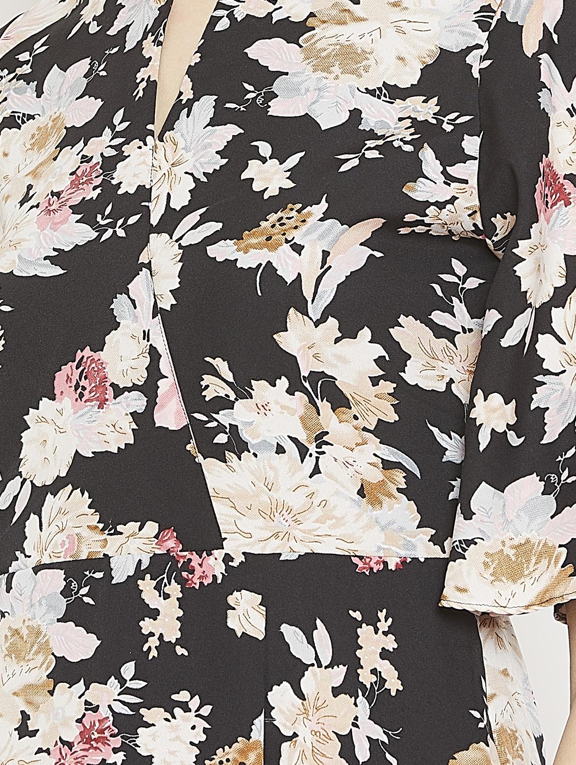 tie-back floral maxi dress - 15860942 - Zoom Image - 4