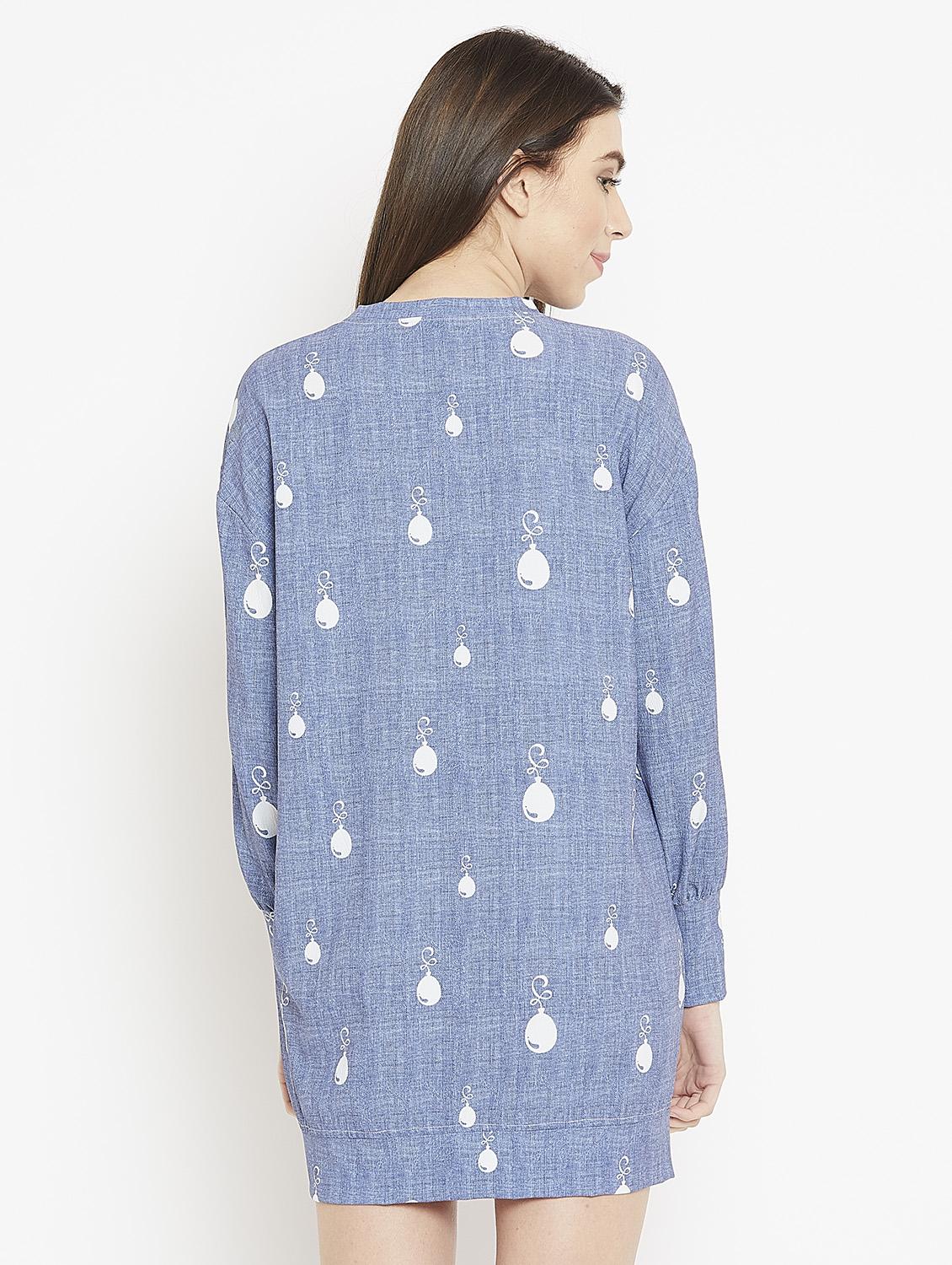 balloon print shift dress - 15860943 - Zoom Image - 2