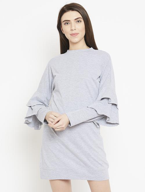 layered sleeve shift dress - 15860944 - Standard Image - 1