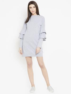 layered sleeve shift dress - 15860944 - Standard Image - 3