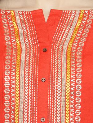 embroidered straight kurta - 15861429 - Standard Image - 4
