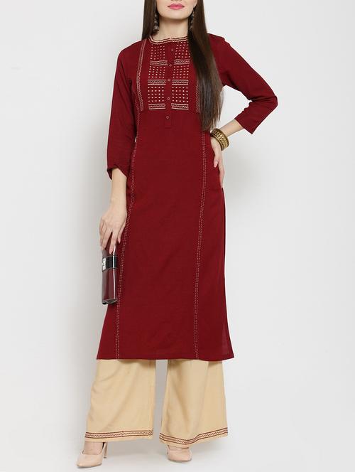 kaantha straight kurta - 15861433 - Standard Image - 1