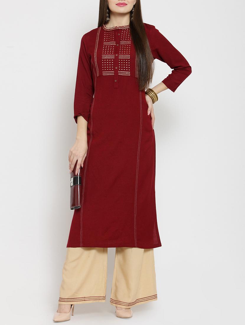 kaantha straight kurta - 15861433 - Zoom Image - 1