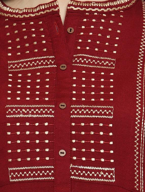kaantha straight kurta - 15861433 - Zoom Image - 4