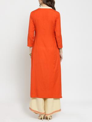 pintucks straight kurta - 15861434 - Standard Image - 3
