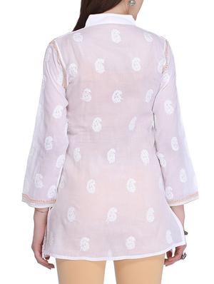 chikankari straight kurti - 15861584 - Standard Image - 3