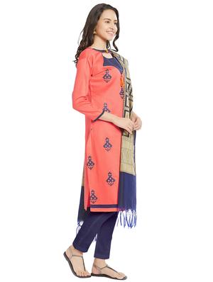 embroidered unstitched pant suit - 15862032 - Standard Image - 2