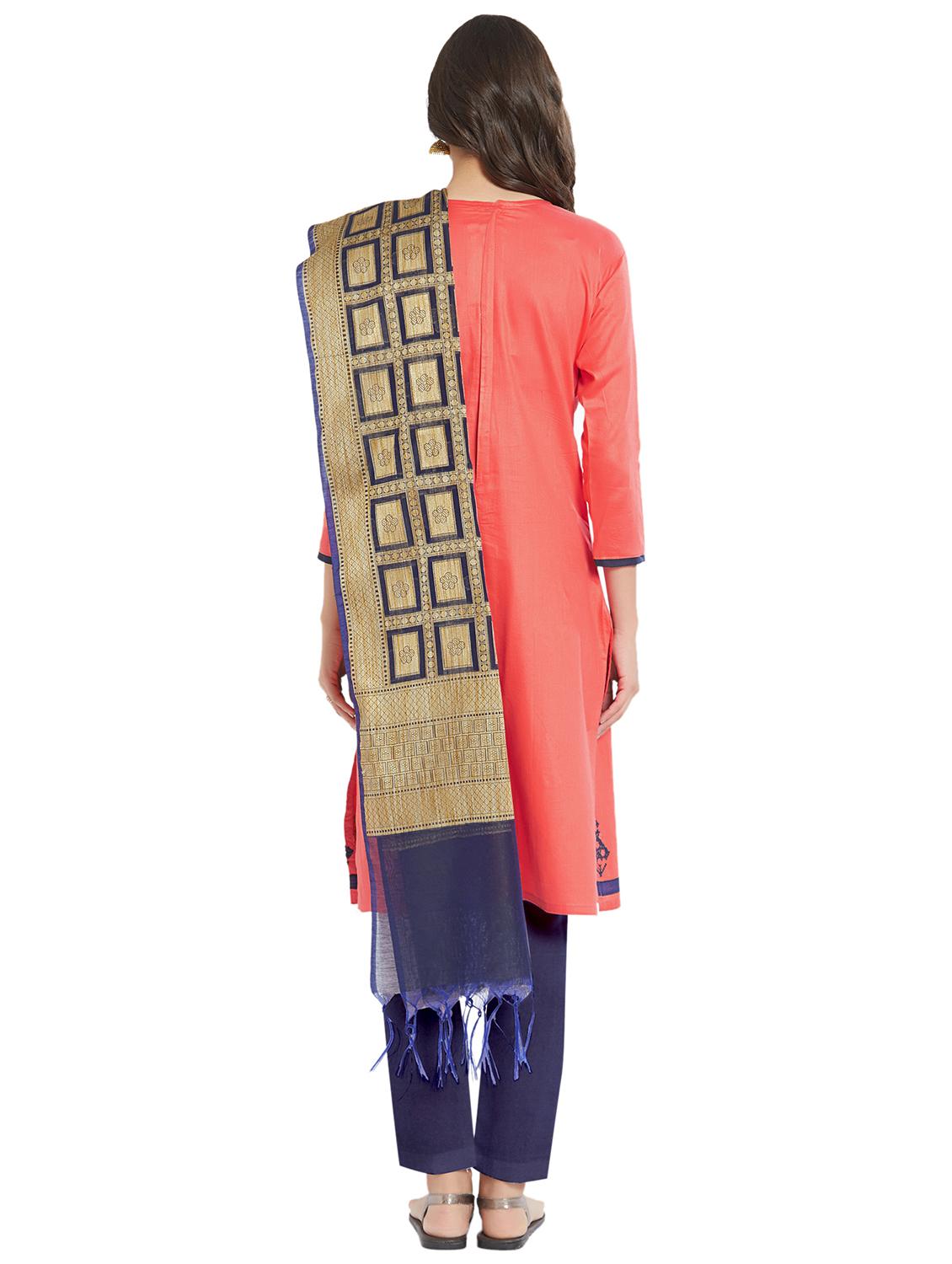 embroidered unstitched pant suit - 15862032 - Zoom Image - 3