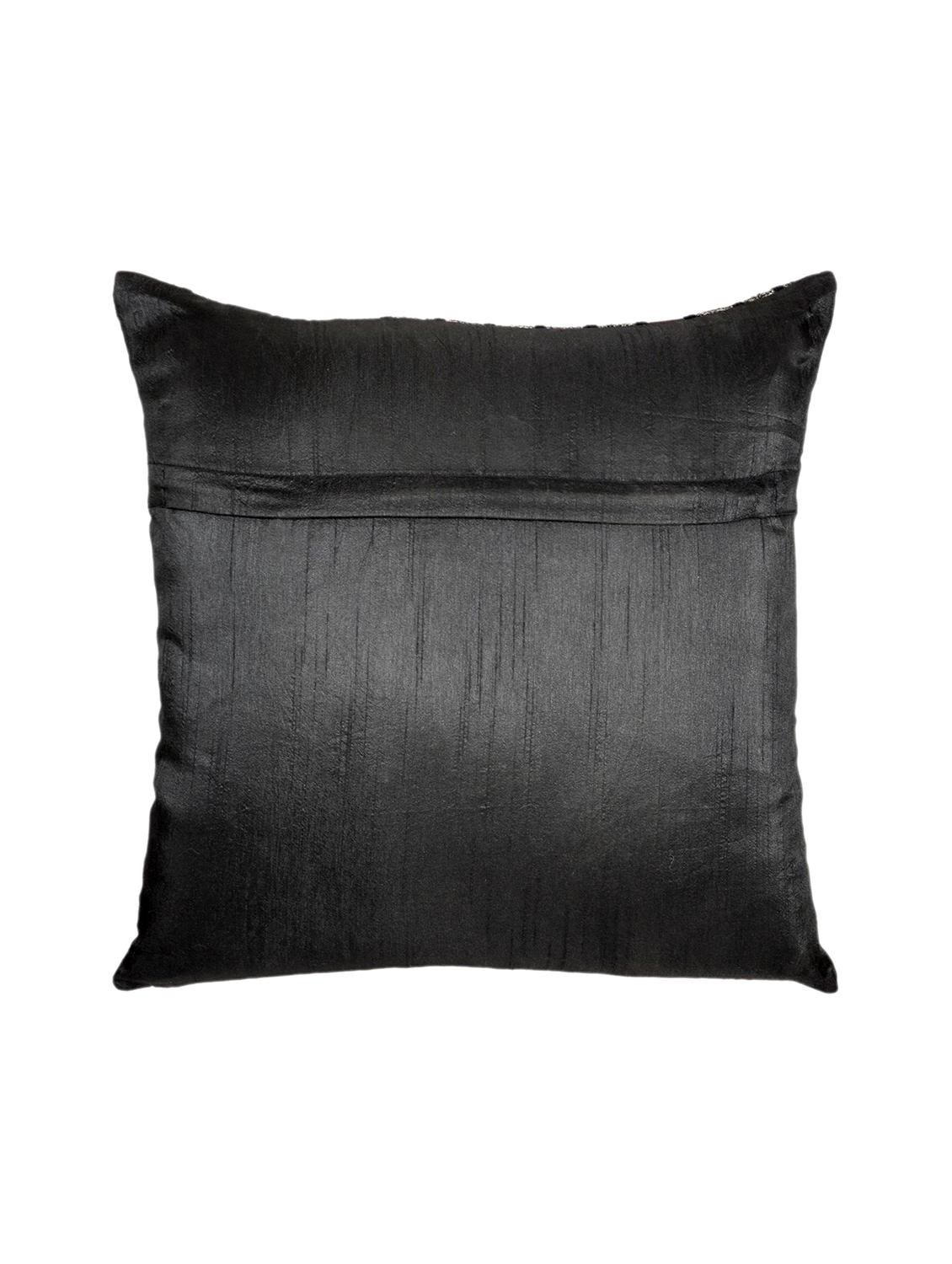saral home soft viscose chenille cushion cover (set of 2 pc, 40x40 cm) - 15862041 - Zoom Image - 3