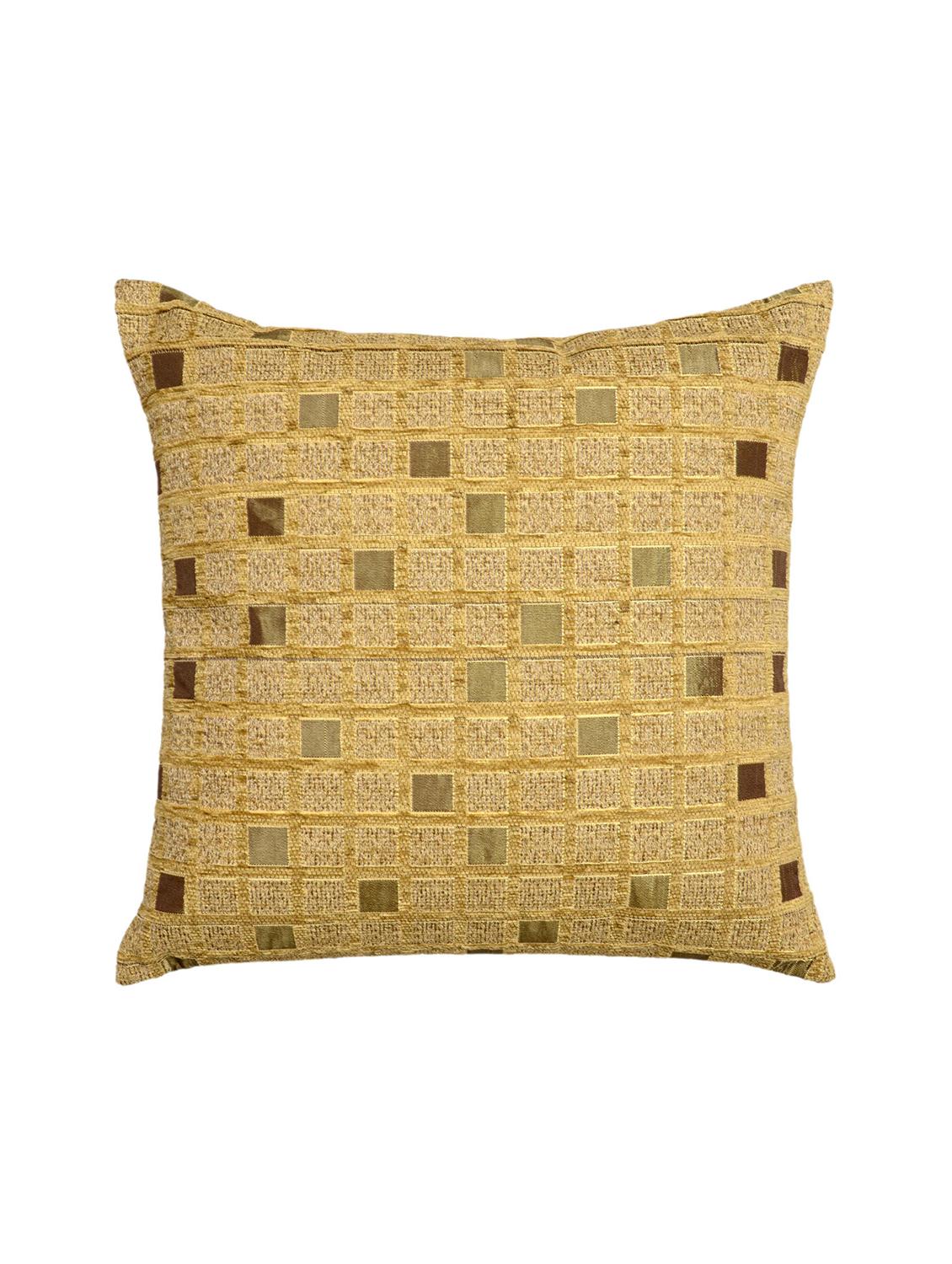 saral home soft viscose chenille cushion cover (set of 2 pc, 40x40 cm) - 15862043 - Zoom Image - 2
