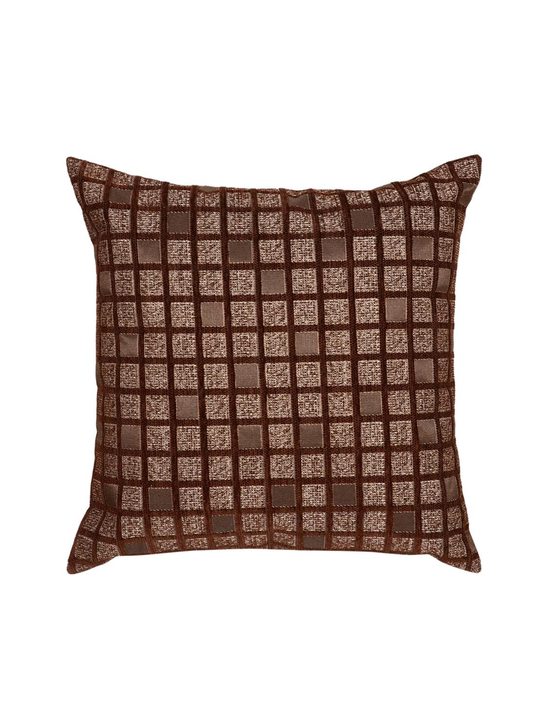 saral home soft viscose chenille cushion cover (set of 2 pc, 40x40 cm) - 15862044 - Zoom Image - 2