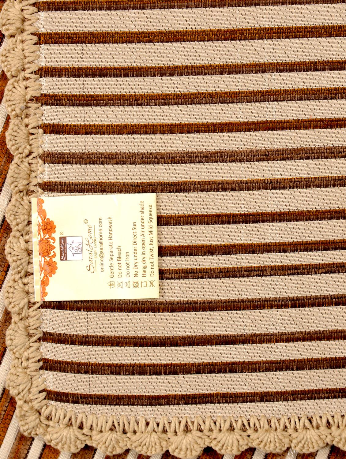 saral home soft decorative viscose chenille throw- 140x210 cm - 15862046 - Zoom Image - 5