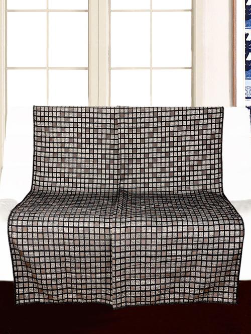 saral home soft decorative viscose chenille throw- 140x210 cm, grey - 15862048 - Standard Image - 1