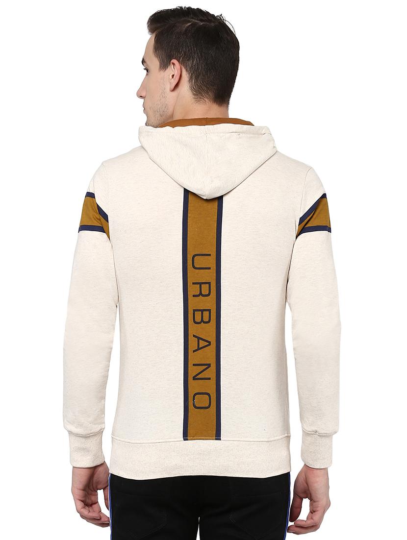beige taped sweatshirt - 15862119 - Zoom Image - 3