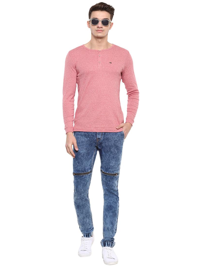 blue cotton blend jogger - 15862164 - Zoom Image - 4