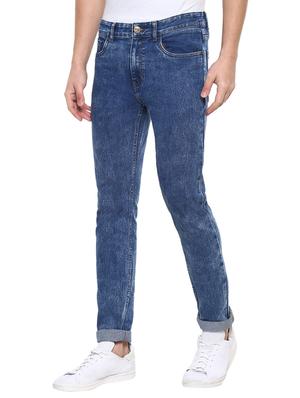 blue cotton blend plain jeans - 15862167 - Standard Image - 2
