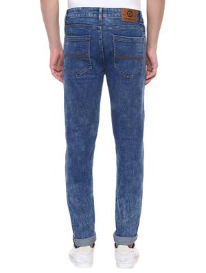blue cotton blend plain jeans - 15862167 - Standard Image - 3