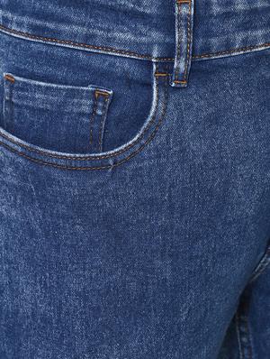 blue cotton blend plain jeans - 15862167 - Standard Image - 5