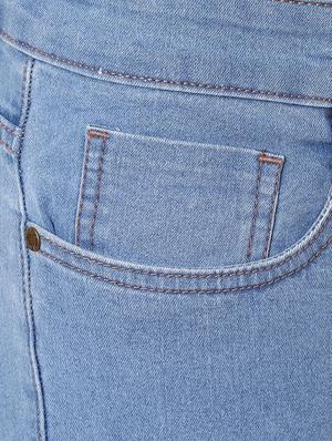blue cotton blend plain jeans - 15862168 - Standard Image - 5