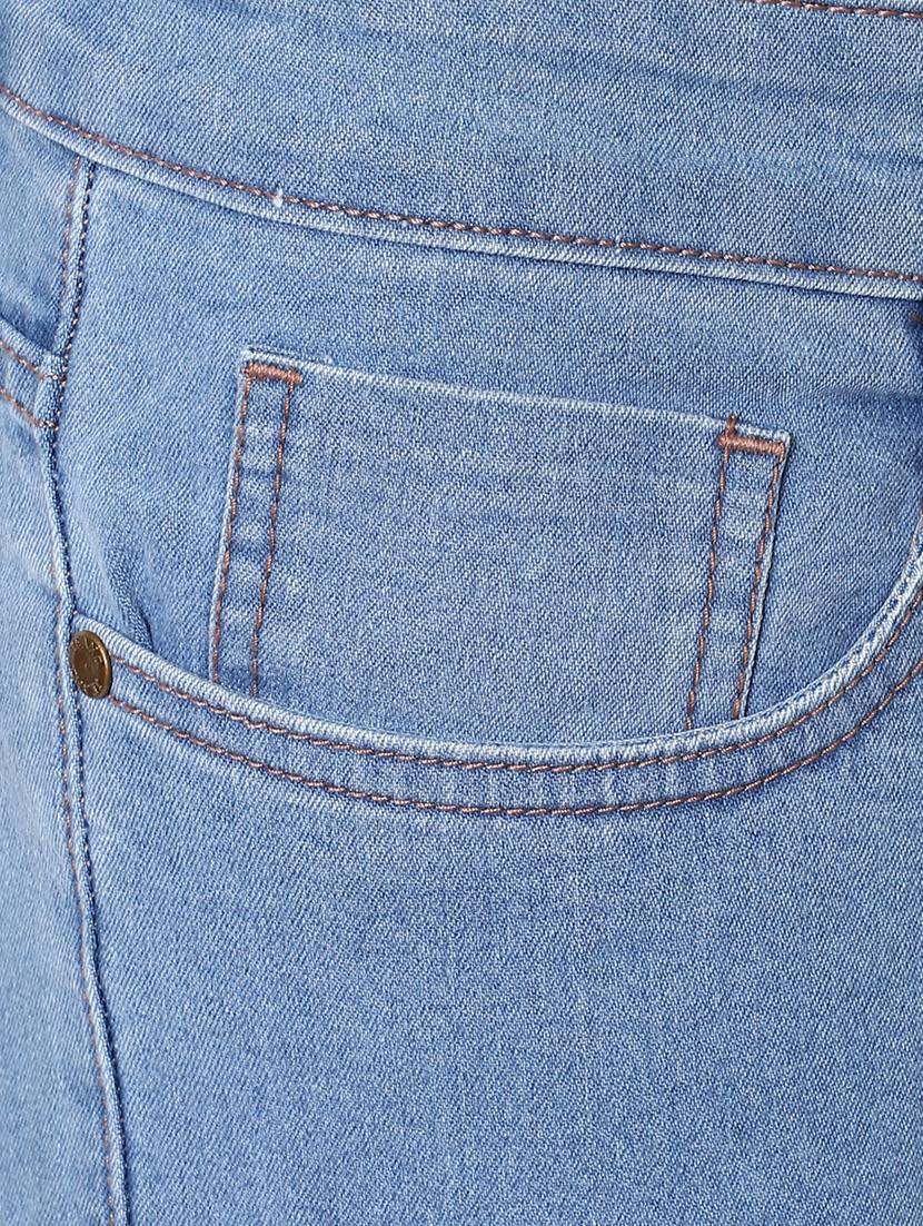 blue cotton blend plain jeans - 15862168 - Zoom Image - 5