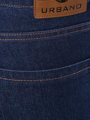 blue cotton blend plain jeans - 15862169 - Standard Image - 5