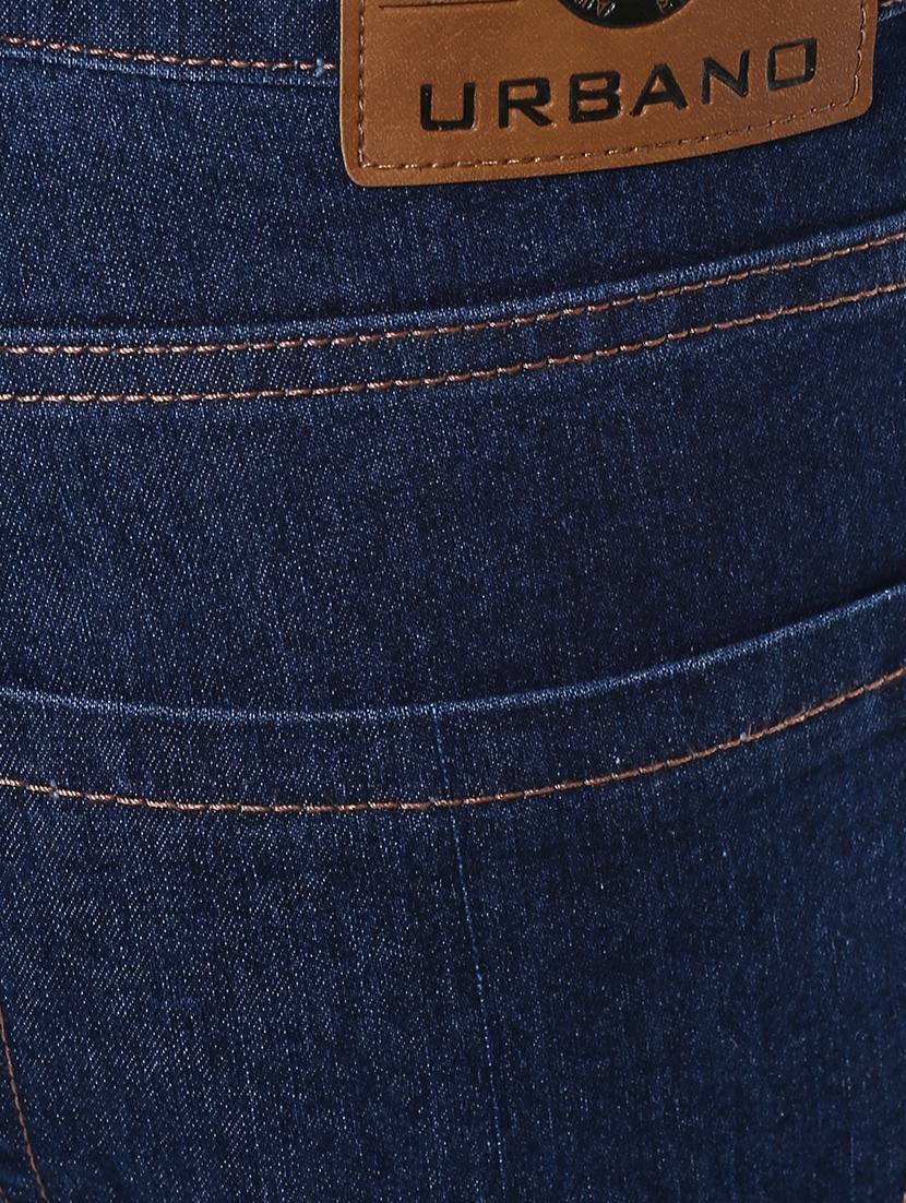 blue cotton blend plain jeans - 15862169 - Zoom Image - 5