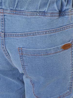 light blue cotton blend jogger - 15862170 - Standard Image - 5
