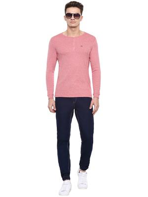 dark blue cotton blend jogger - 15862171 - Standard Image - 4